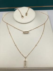  Move Noa 18K Yellow Gold Diamond Necklace Messika No Gemstone Manufactures