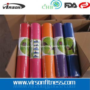 China 6mm Sticky Yoga Mat for yoga beginner,traditional PVC Yoga Mat with customer lable on sale