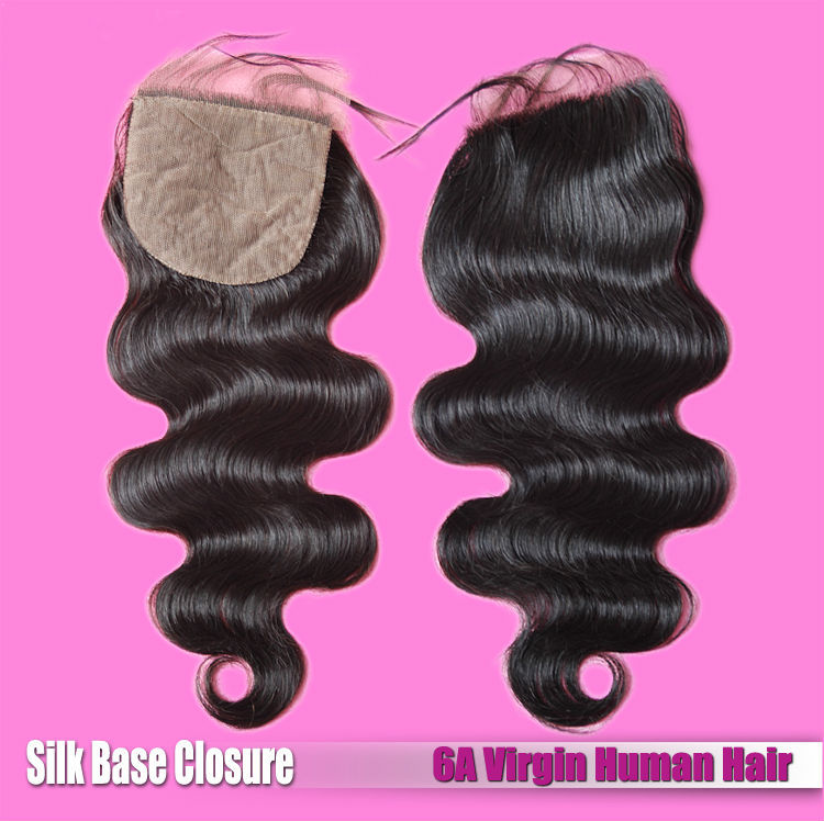 China Best Selling Virgin Human Hair Raw Silk Closure Body Wave,Silk Base Closure Brazilian Hair on sale