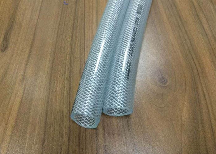 Quality Multipurpose PVC Braided Hose Transparent 1 Inch Water Hose 2mm - 8mm Thickness for sale