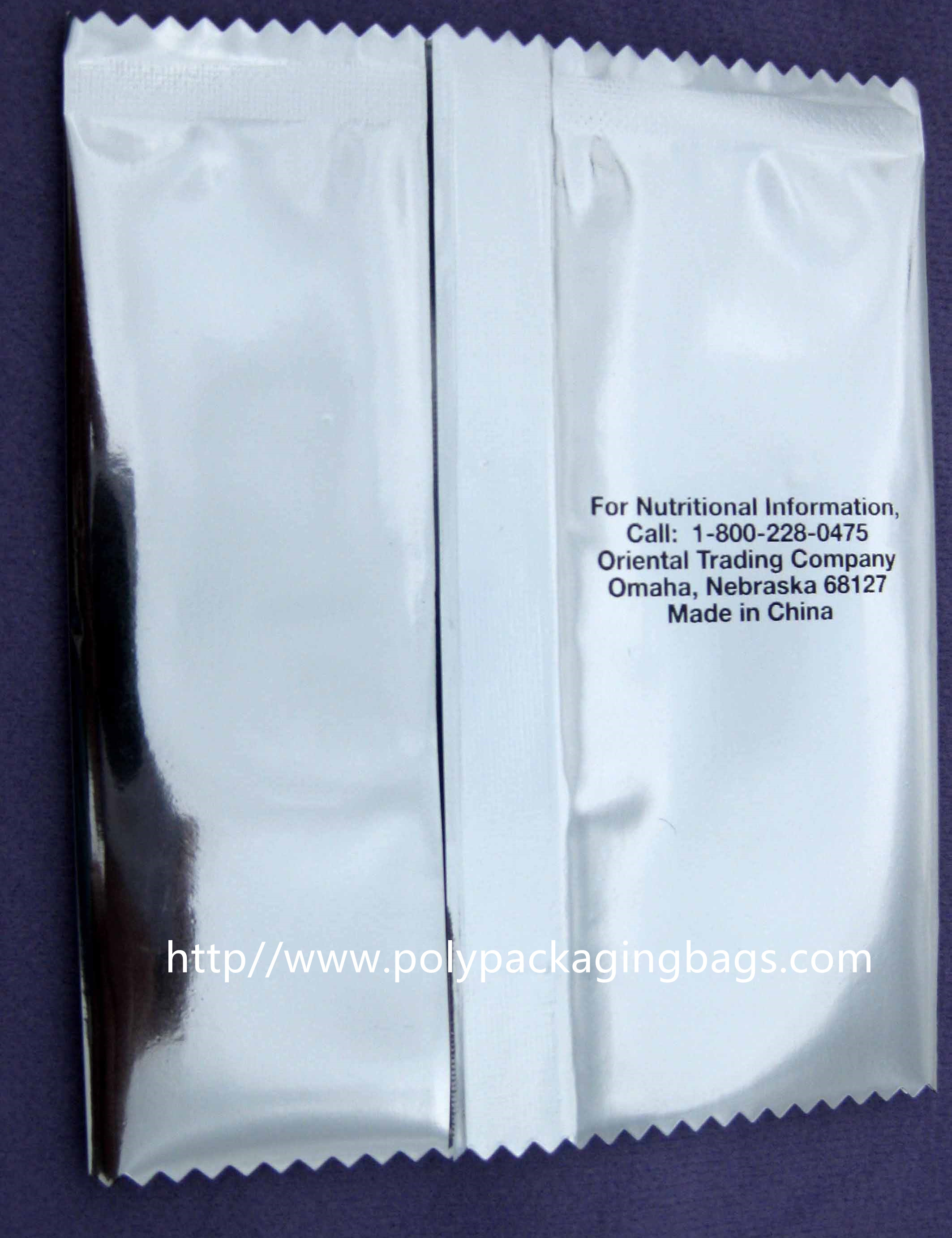  Chocolate / Cotton Candy Packaging Aluminium Foil Bag Middle Sealed Manufactures