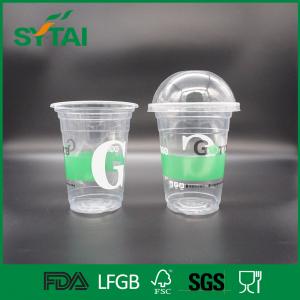 China Many Size Custom Disposable Plastic Cups , Clear Plastic Container With Lid on sale