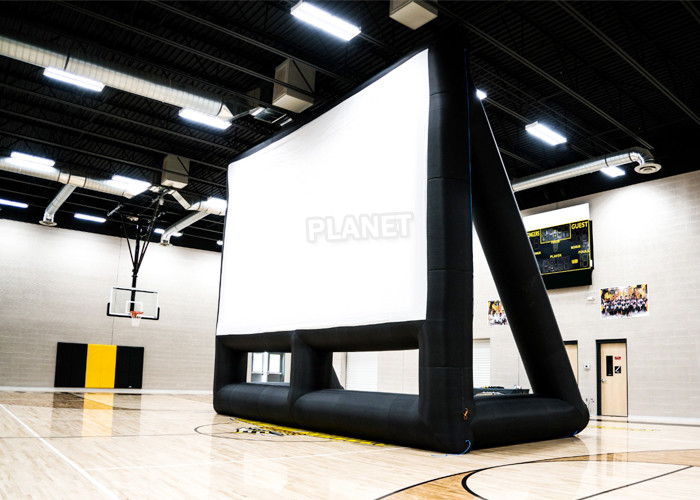  Commercial 210D Inflatable Projector Movie Screen With Blower Manufactures