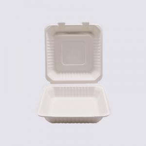  Eco friendly compostable sugarcane bagasse packaging takeout bento disposable food container desechables biodegradable lunch box Manufactures