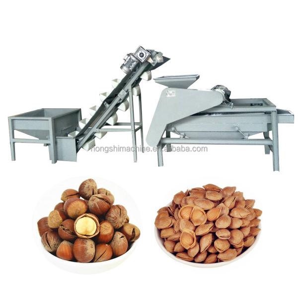 400kg/h Almond hazelnut shelling production line Almond peeling machine Almond cracker separating machine