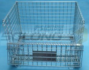  Warehouse Industrial Metal Box Pallet Storage Wire Steel Stackable Cages Manufactures