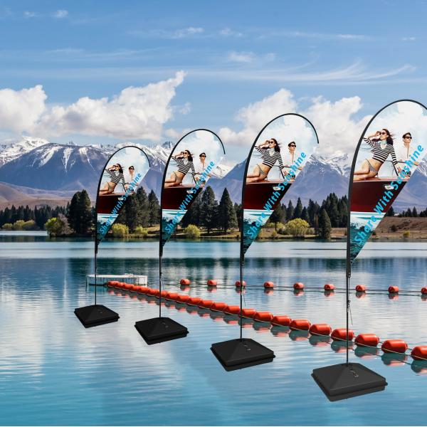 Wholesale economic Aluminum Customized Outdoor Advertising Beach Flag