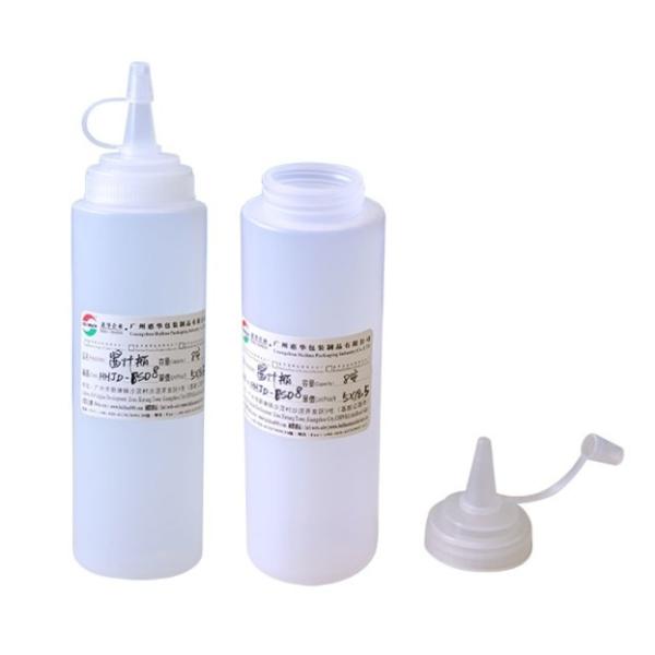 White PP Tomato Sauce Cooking Oli Bottle , Good Oil Resistance