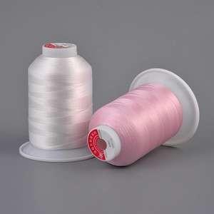  Raw White Polyester Embroidery Thread 75D/2 for Embroidery Thread Manufactures