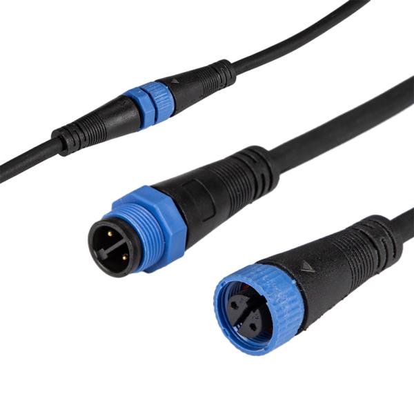 PVC Jacket IP65 Waterproof Cable Assemblies 3Ft Length For Plant Greenhouse