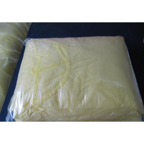 Anti Static Disposable Waterproof Gowns , Disposable Hospital Gowns Blue Color