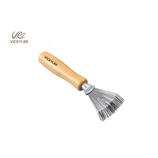 Small Wild Boar Mane 4.5 Inches Wooden Handle Hair Brush