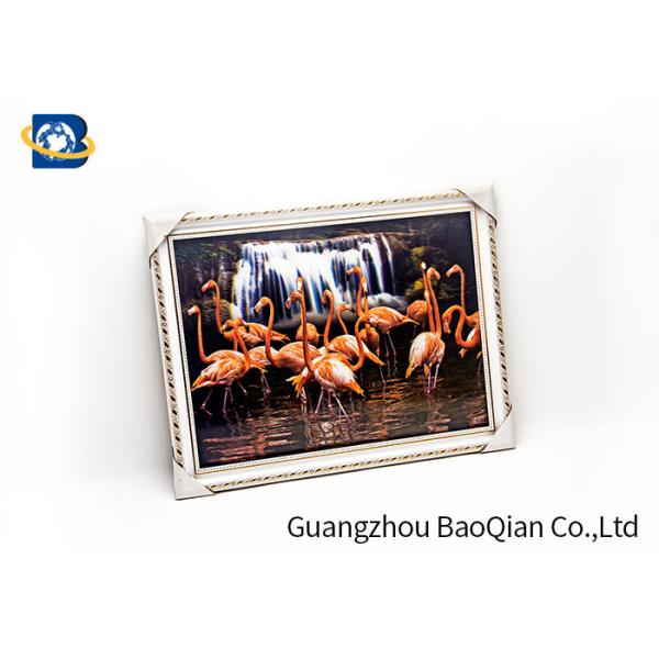 Pet Material Custom Lenticular Printing , Birds 3D Pictures Of Animals 0.6MM Thickness