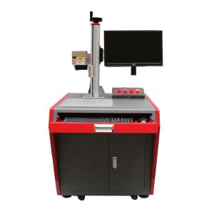 China Desktop Fiber Laser Etching Machine For Ear Tag , Laser Marking Equipment on sale
