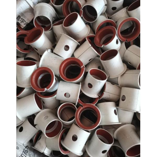 Steel Backed Red PTFE Flanged DP4 Composite Bushings
