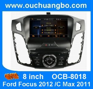  Ouchuangbo one din 8 inch car auto radio for Ford Focus 2012 with 3D RDS telephone book wholesaler OCB-8018 Manufactures