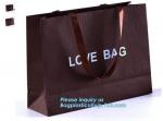 Luxury tea souvenir bag custom rope handle paper packaging bags for food