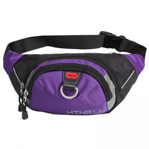 China MingLu Nylon Sports Waterproof Waist Bag Running Waist Pack Wear Resistance on sale