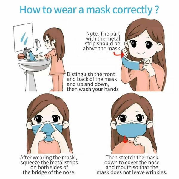 Soft 3 Ply Disposable Mask / Non Woven Face Mask With Elastic Ear Loop