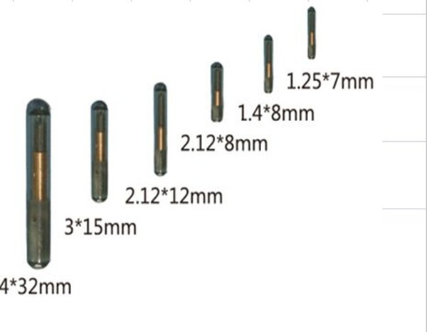 Microchip RFID Glass Tag Sticker , Animal ID Tag For Pet Tracking 125KHZ Frequency