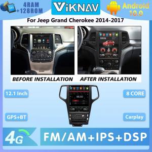  For 2014-2017 Jeep Grand Cherokee 12.1 Inch LCD screen Car radio DVD Navigation Multimedia Player Wireless Carplay BT 4G Manufactures