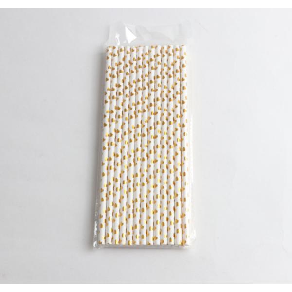 Black Stripe Jumbo Paper Straws Eco Friendly and Disposable for Bubble Tea Drinking