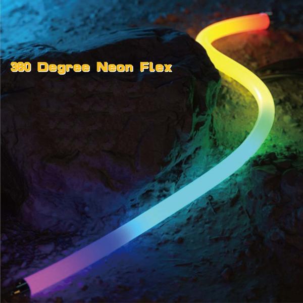 25mm Dia Silicone Dimmable LED Strip 12V 24V Flexible Neon Tube Lighting