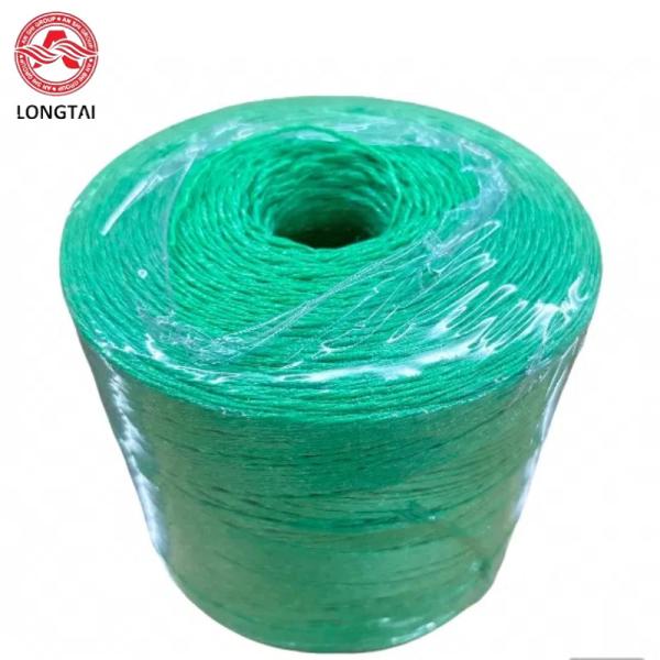 High strength Green Fibrillated Polypropylene Greenhouse Twine T1800 1kg Bobbin