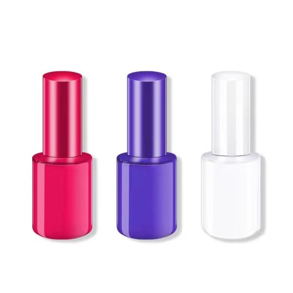 5ml 10ml 15ml empty  Refillable glass gel Nail polish bottle with Brush and cap