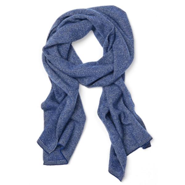 Birdseye 100 Percent Ladies Cashmere Scarf , Floating Jacquard Easy Knit Scarf