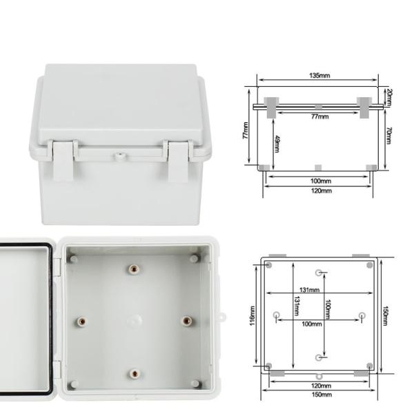 150x150x90mm ABS Plastic Dustproof Waterproof IP65 Junction Box Universal Electrical Project Enclosure with lock