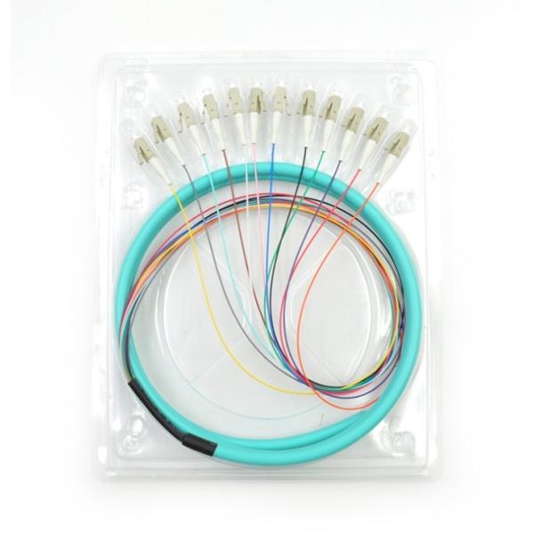 LC/UPC 50/125 APC OM3 3m 12core Fiber Optic Pigtail