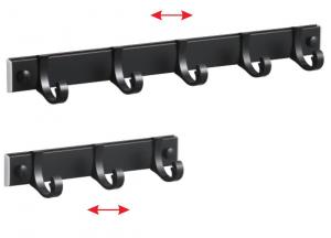  Aluminum Alloy Wall Mounted Hooks Rack Slipable With 8 Hangers Manufactures