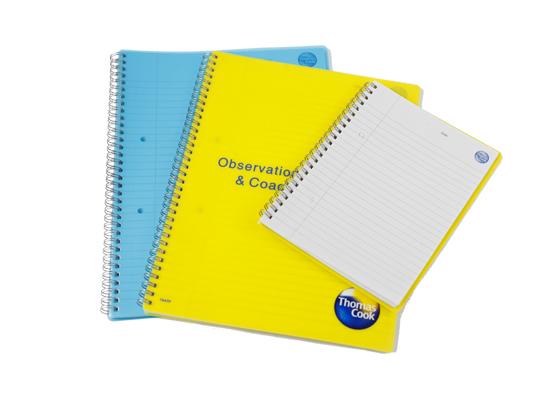 Quality OEM A4, A4+, A5, A5+, A6 translucent polypropylene cover Spiral Bound Notepad for sale