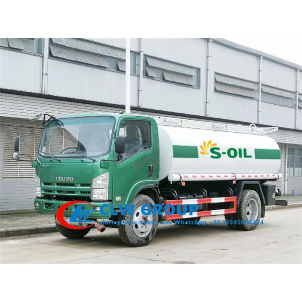 8T 10T ISUZU 190HP Carbon Steel Oil Tanker Truck
