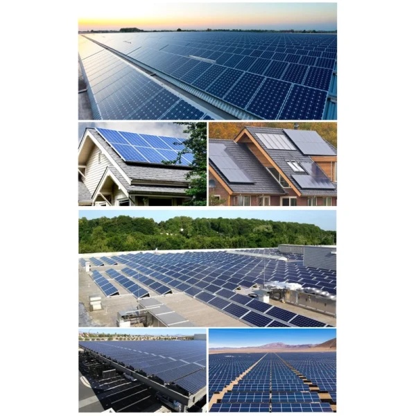 390W Bi Facial Solar Panel System Half Cell Flexible Monocrystalline Solar Panel