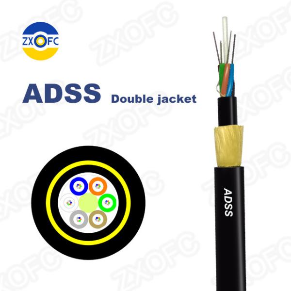 Zhaoxian Aerial 12-144 core adss fiber optic cable