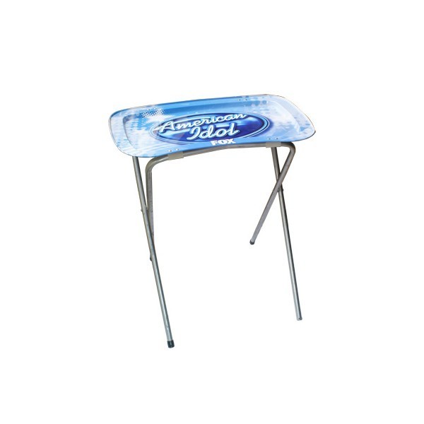 DADI Offset Printing Tinplate Metal Tin Tray Foldable Stand Painted Tin Serving Trays