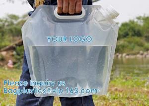  Collapsible Water Container Bag, Storage Jug, Sport Camping Riding Mountaineer, Freezable Manufactures
