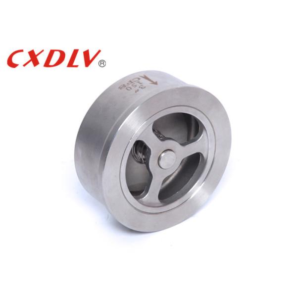 API Class 150 Lift 4 Inch Wafer Check Valve Metal Seated With Spring