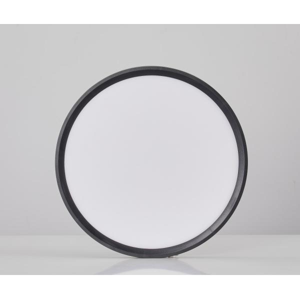 Anti Glare LED Ceiling Panel Light 18W 3 colors changing 230mm 100LM/W ABS Black