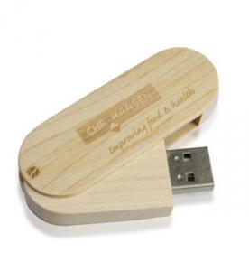 China Maple Wooden Swivel USB flash drive 1GB to 64GB on sale