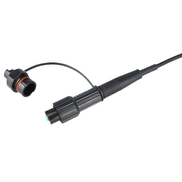 Outdoor FTTA Water-proof Mini-SC/APC Reinforced Cable Assemblies for Harsh Environment Interconnect
