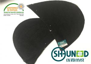  Thinner Mens Black Color Sewing Shoulder Pads For High Level Apparel Industry Manufactures