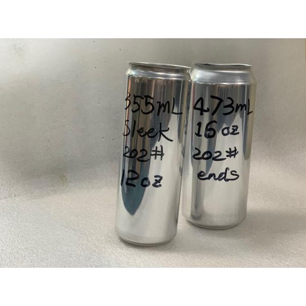 Sleek 355ml 12Oz Blank Printed Empty Aluminum Cans
