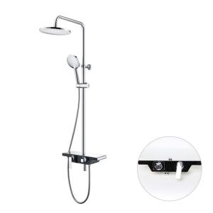  SONSILL Hotel Hight Quality Brass Bathroom Wall Mounted Rain Thermostatic Bath Shower Set Manufactures