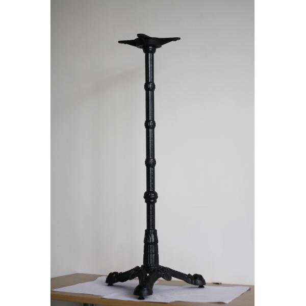 Black Color Bistro Table Legs Cast Iron Dining Table Legs 12 Month Warranty