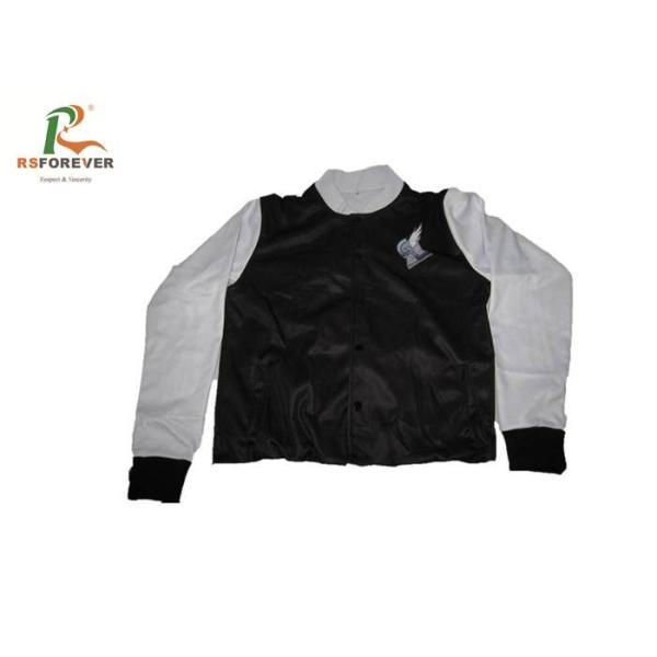 Button Down Printed Hooded Sweatshirt Jacket Team Uniforms Anti - Shrink