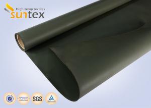  32-34 Oz. Fire Retardant Silicone Coated Fiberglass Cloth For Welding Curtains Manufactures