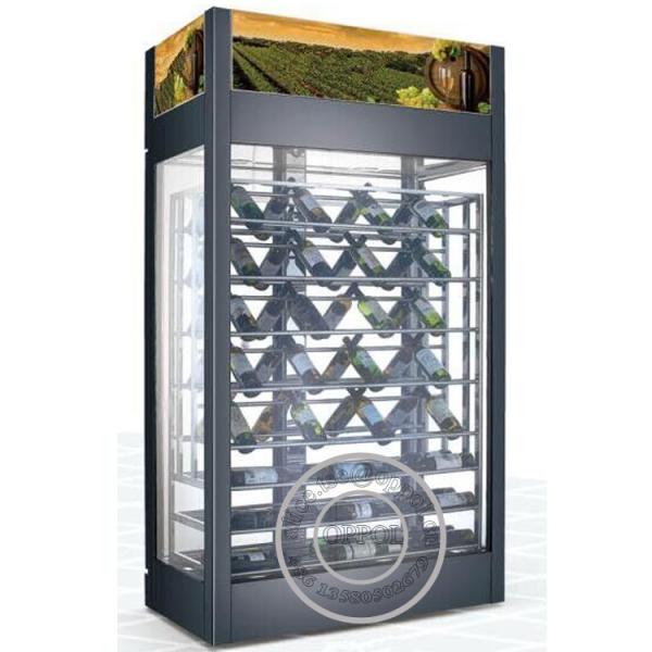 OP-A1004 Three Glass Sides Vertical Wine Glass Display Cooler